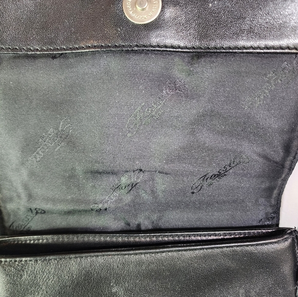 Vintage Fossil Mini Black Leather Crossbody - Picture 5 of 11